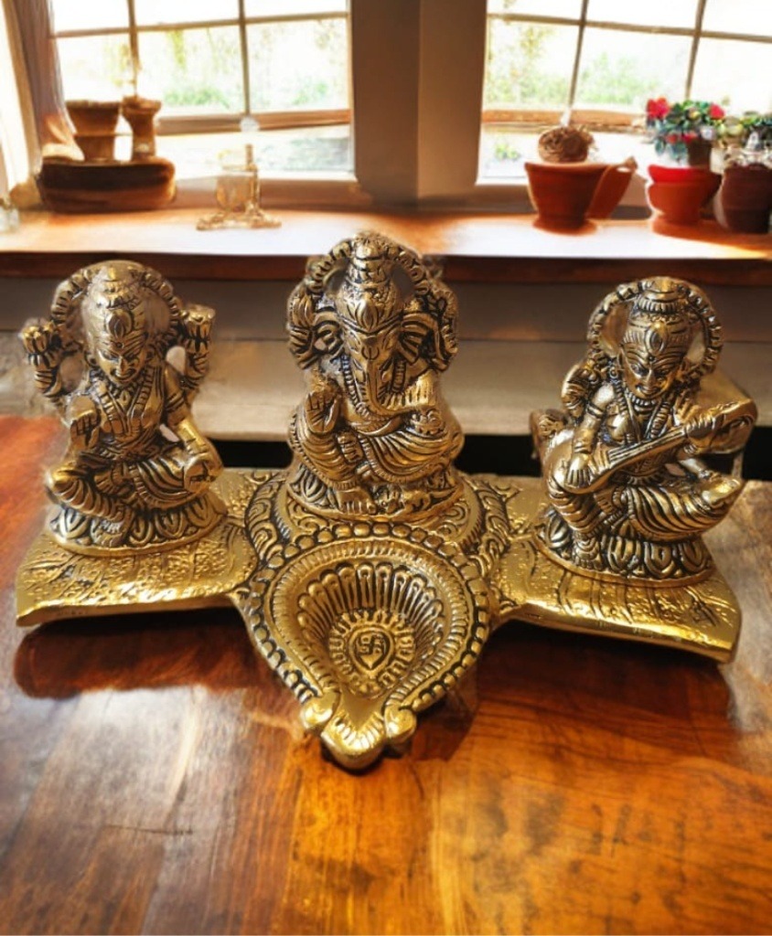 Lakshmi Ganesh Saraswati Statues