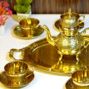 Brass Tea Pot Set